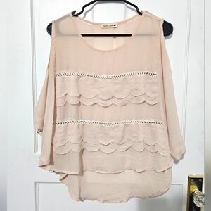 Cream Flowy Blouse